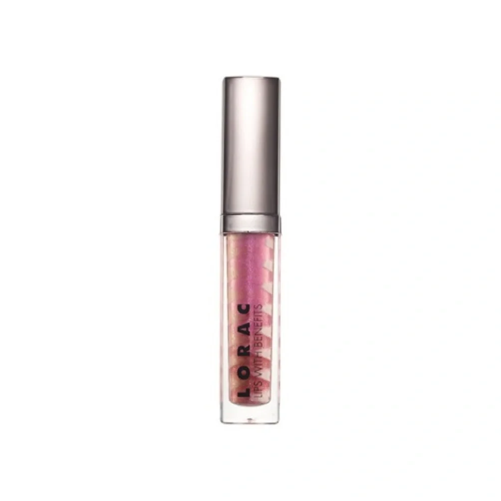 Lorac Lips with Benefits Lip Gloss Nick Light Pink Shimmer New in Box